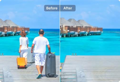 AI object removal and reconstruction technology